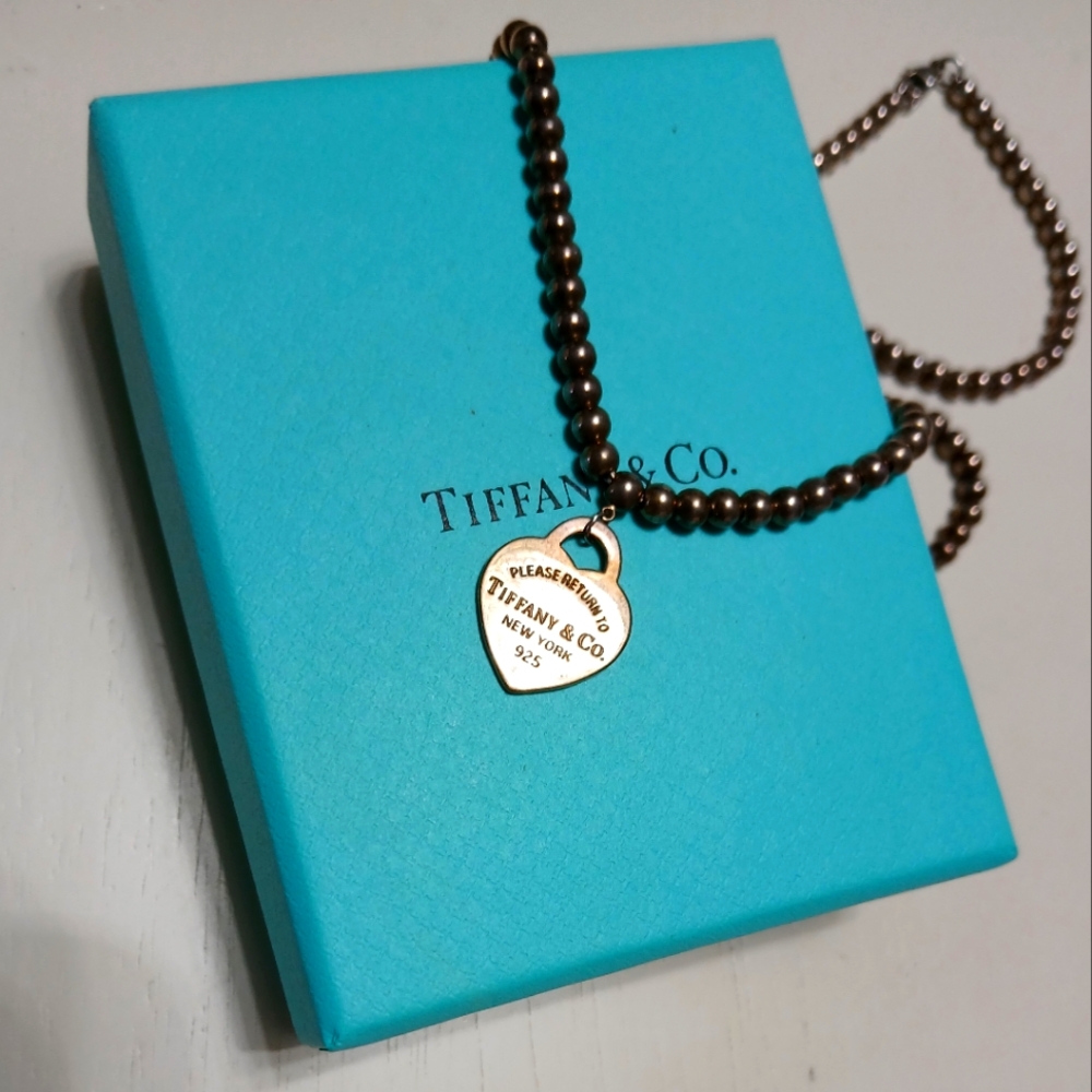 Tiffany & Co. Silver Heart Tag Necklace